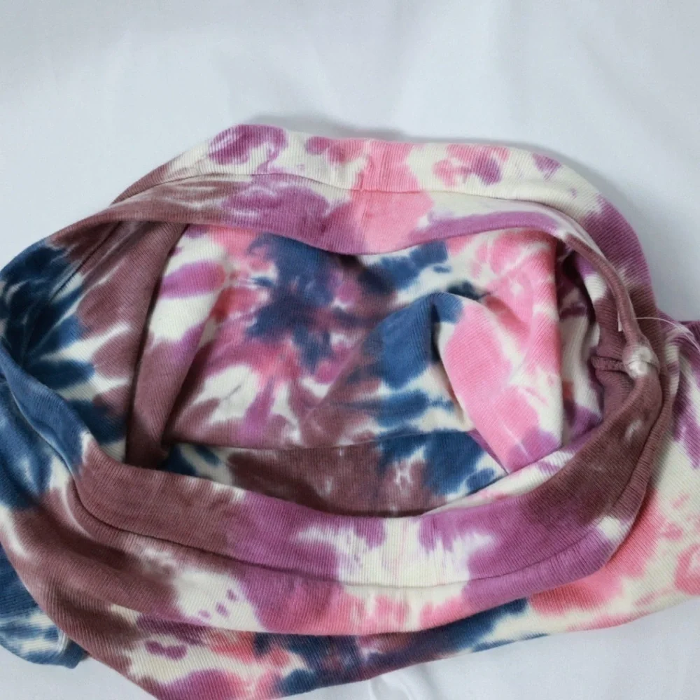Lovers and Friends Angela Mini Skirt in Hot Tie Dye, size Large